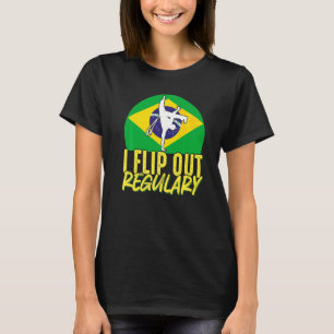 Braziliaanse Capoeira Dans Martial I Flip Uit Rege T-shirt