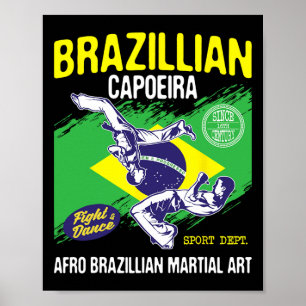 Braziliaanse Capoeira - Martial Arts Liefhebber Da Poster
