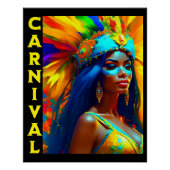 Braziliaanse carnavalsdanseres perfect poster (Voorkant)