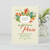 Braziliaanse carnival Prom Kaart (Staand voorkant)