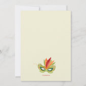 Braziliaanse carnival Prom Kaart (Achterkant)