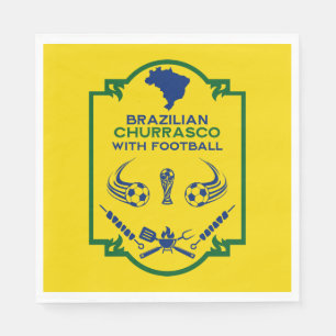 Braziliaanse Churrasco BBQ Tijd Servet
