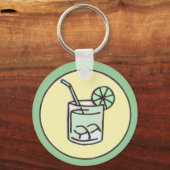 braziliaanse cipirinha cocktail sleutelhanger (Voorkant)