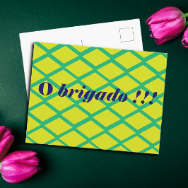 Braziliaanse Dank Je Wel Briefkaart