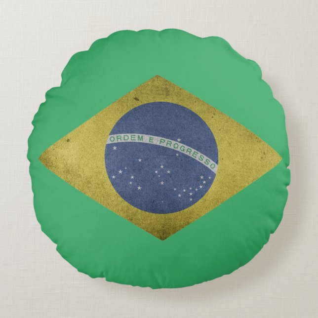 Braziliaanse diamant rond kussen (Voorkant)