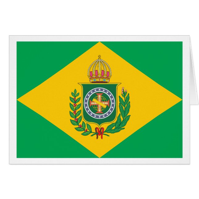 Braziliaanse Empire Flag (Voorkant Horizontaal)