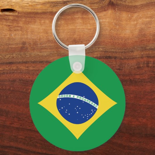 Braziliaanse Fisheye-vlag Sleutelhanger (Voorkant)