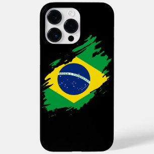 Braziliaanse geklede vlag Nationale Pride Sport Case-Mate iPhone 14 Pro Max Hoesje