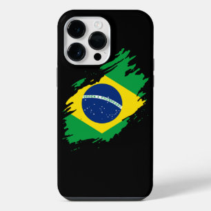 Braziliaanse geklede vlag Nationale Pride Sport iPhone 14 Pro Max Hoesje