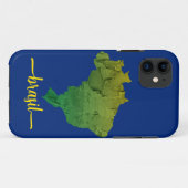 Braziliaanse grunge | Kaart van Brazilië Case-Mate iPhone Case (Achterkant (horizontaal))