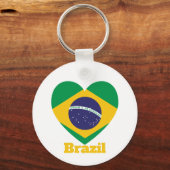 Braziliaanse hartvlag sleutelhanger (Achterkant)