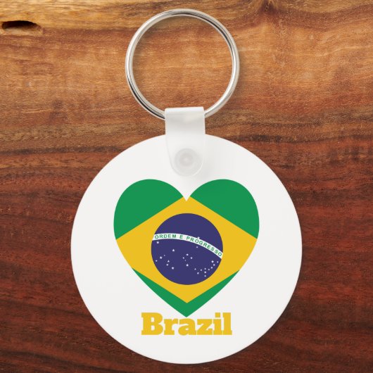 Braziliaanse hartvlag sleutelhanger (Voorkant)