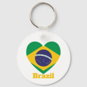 Braziliaanse hartvlag sleutelhanger (Achterkant)