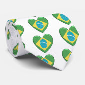 Braziliaanse hartvlag stropdas (Opgerold)