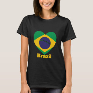 Braziliaanse hartvlag t-shirt
