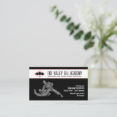 Braziliaanse Jiu-Jitsu Academie en instructeur Visitekaartje (Staand voorkant)