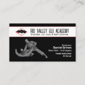 Braziliaanse Jiu-Jitsu Academie en instructeur Visitekaartje (Voorkant)