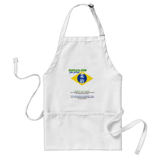 Braziliaanse Jiu Jitsu (BJJ) Funny Apron Standaard Schort (Voorkant)