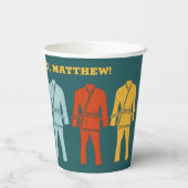 Braziliaanse Jiu Jitsu BJJ Gepersonaliseerd Papieren Bekers (Achterkant)