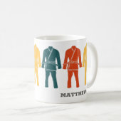 Braziliaanse Jiu Jitsu BJJ Gi gepersonaliseerd Koffiemok (Voorkant rechts)