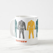 Braziliaanse Jiu Jitsu BJJ Gi gepersonaliseerd Koffiemok (Voorkant links)