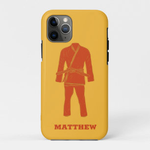 Braziliaanse Jiu Jitsu BJJ Gi Uniform Personalized Case-Mate iPhone Case