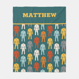 Braziliaanse Jiu Jitsu BJJ Gi Uniform Personalized Fleece Deken