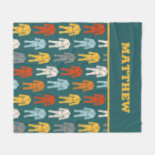 Braziliaanse Jiu Jitsu BJJ Gi Uniform Personalized Fleece Deken (Voorkant (Horizontaal))