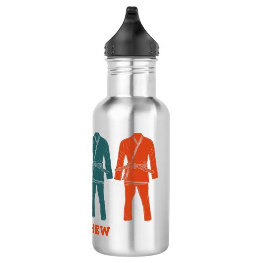 Braziliaanse Jiu Jitsu BJJ Gi Uniform Personalized Waterfles (Rechts)