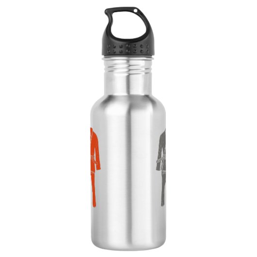Braziliaanse Jiu Jitsu BJJ Gi Uniform Personalized Waterfles (Achterkant)