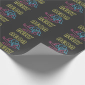 Braziliaanse Jiu Jitsu: BJJ Neon Knee op Belly Cadeaupapier (Hoek)