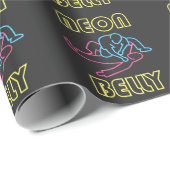 Braziliaanse Jiu Jitsu: BJJ Neon Knee op Belly Cadeaupapier (Rol Hoek)