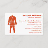 Braziliaanse Jiu Jitsu BJJ Schoool Instructor Oran Visitekaartje (Voorkant)