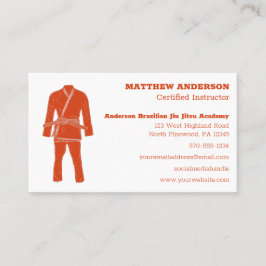 Braziliaanse Jiu Jitsu BJJ Schoool Instructor Oran Visitekaartje