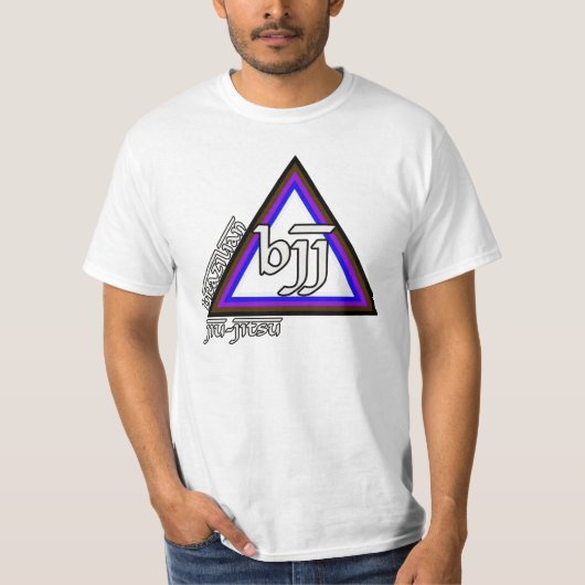 Braziliaanse Jiu Jitsu BJJ Triangle CLEAN T-shirt (Voorkant)