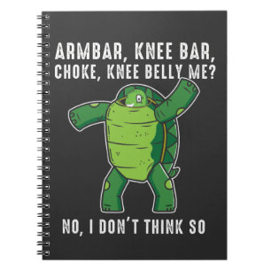 Braziliaanse Jiu jitsu BJJ Turtle defence position Notitieboek