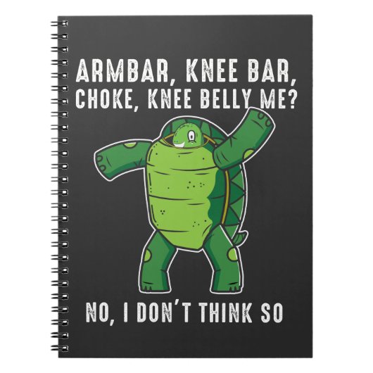 Braziliaanse Jiu jitsu BJJ Turtle defence position Notitieboek (Voorkant)