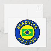 Braziliaanse Jiu Jitsu Briefkaart (Voorkant / Achterkant)