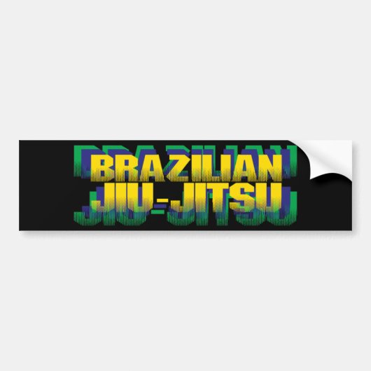 Braziliaanse Jiu-Jitsu Bumpersticker (Voorkant)