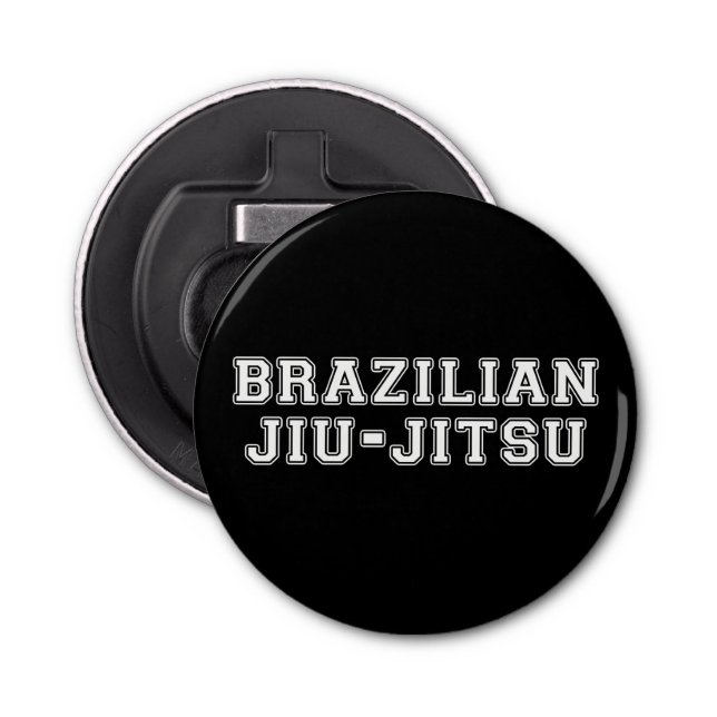 Braziliaanse Jiu Jitsu Button Flesopener (Voorkant)