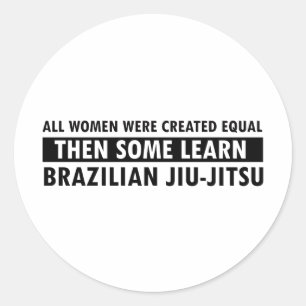 Braziliaanse jiu jitsu cadeau artikelen ronde sticker