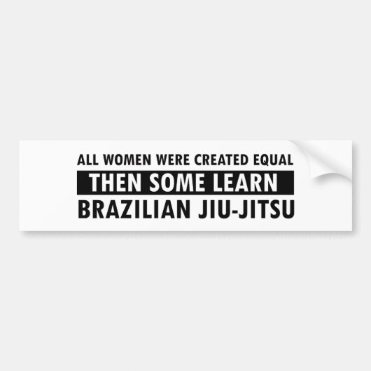 Braziliaanse jiu jitsu cadeauobjecten bumpersticker (Voorkant)
