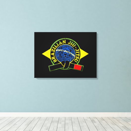 Braziliaanse Jiu Jitsu (Canvas) Canvas Afdruk (Insitu (Houten vloer))