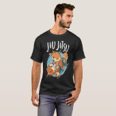 Braziliaanse Jiu Jitsu corgi's T-shirt (Voorkant volledig)
