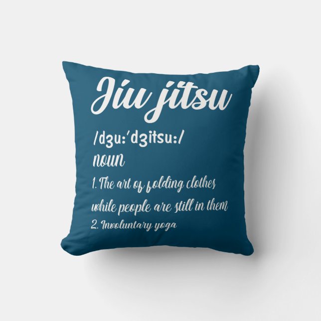 Braziliaanse Jiu Jitsu Definition Martial Art Comb Kussen (Voorkant)