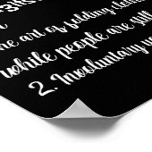 Braziliaanse Jiu Jitsu Definition Martial Art Comb Poster (Hoek)