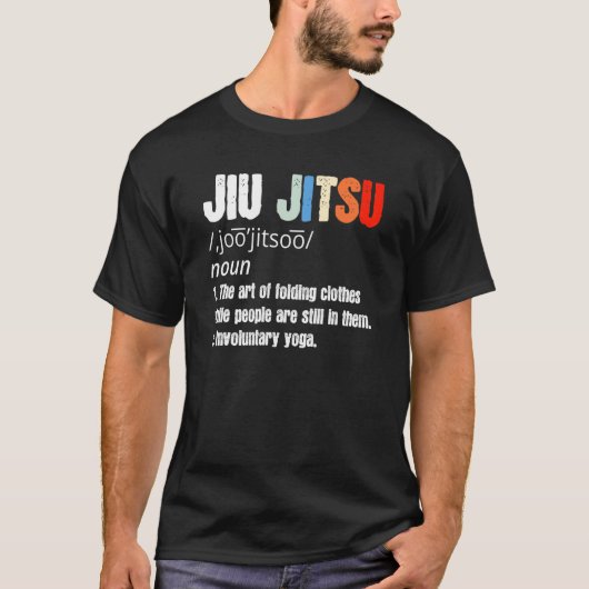 Braziliaanse Jiu Jitsu Definition  Retro Mma T-shirt (Voorkant)