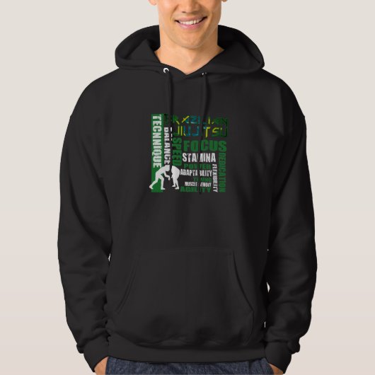 Braziliaanse Jiu Jitsu - Elements BJJ Hoodie (Voorkant)