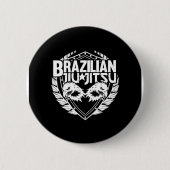 Braziliaanse Jiu Jitsu Embleem Ronde Button 5,7 Cm (Voorkant)