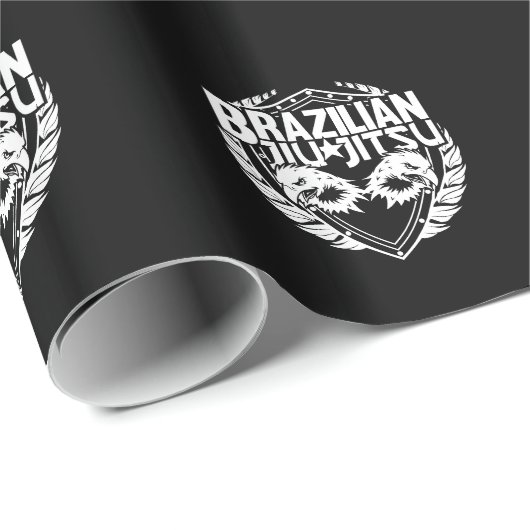 Braziliaanse Jiu Jitsu Emblem Cadeaupapier (Rol Hoek)